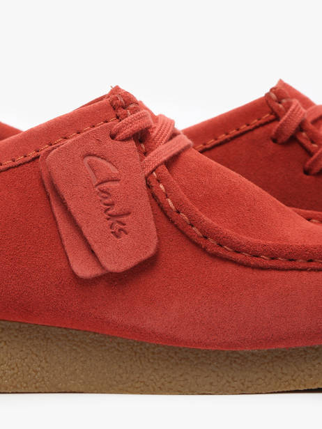 Chaussures Derbies En Cuir Clarks Rouge men 26180921 vue secondaire 2