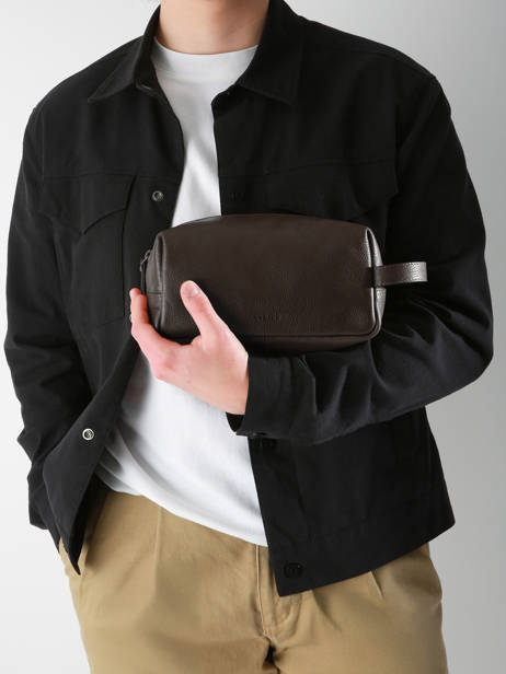 Trousse De Toilette Flandres Cuir Etrier Marron flandres EFLA920M vue secondaire 1