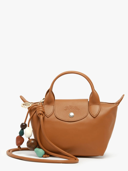 Longchamp Le pliage xtra perles Sacs porté main Marron