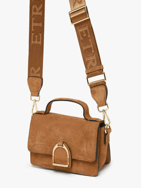 Sac Bandoulière Altesse Suede Etrier Marron altesse suede EASU048X vue secondaire 2