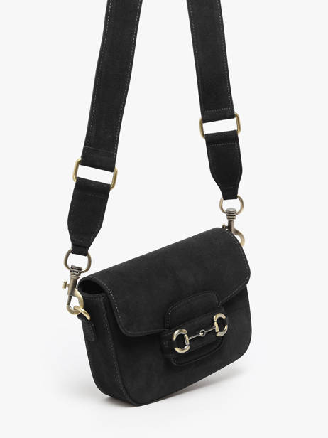 Sac Bandoulière Velvet Cuir Milano Noir velvet VE260611 vue secondaire 2