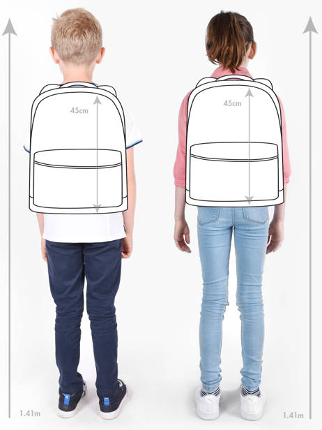 Sac A Dos à Roulettes 2 Compartiments Cameleon Multicolore futur SR45 vue secondaire 1