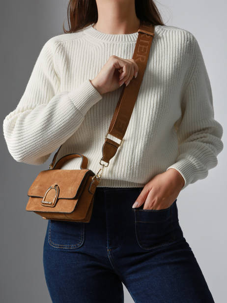 Sac Bandoulière Altesse Suede Etrier Marron altesse suede EASU048X vue secondaire 1
