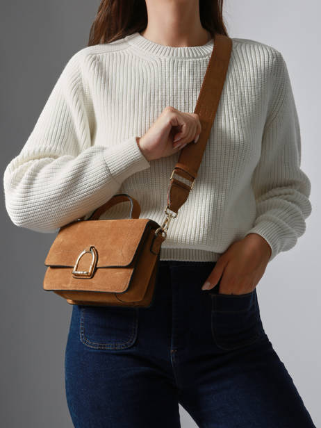 Sac Bandoulière Altesse Suede Etrier Marron altesse suede EASU048S vue secondaire 1