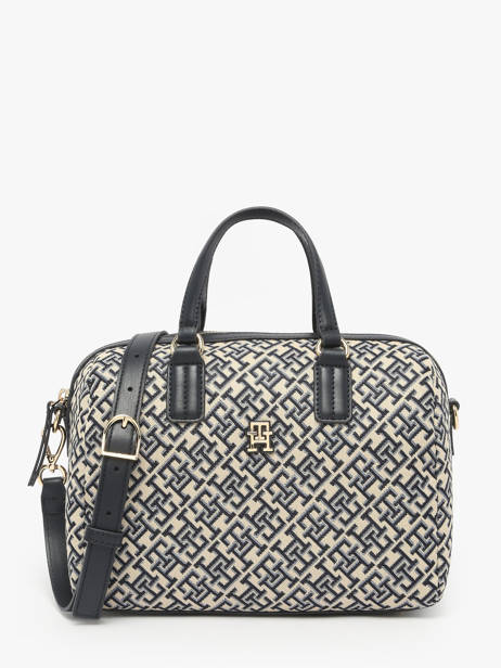 Sac Porté Main Th Jacquard Polyester Recyclé Tommy hilfiger Bleu th jacquard AW17633