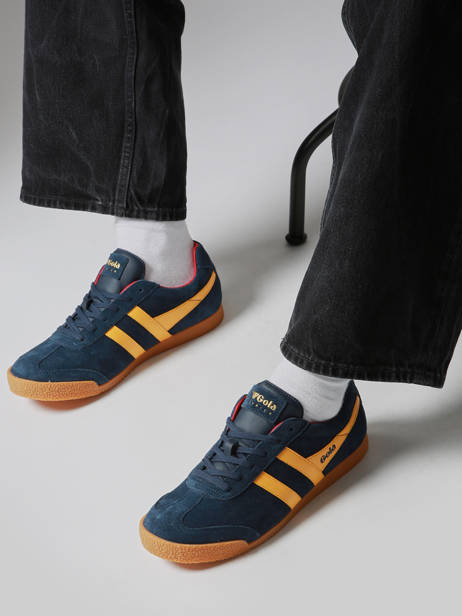 Sneakers Harrier En Cuir Gola Bleu men CMA192 vue secondaire 1