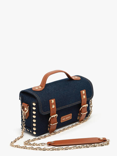 Sac Bandoulière L'artisan Denim Brut Paul marius Bleu denim brut ARTI2DEB vue secondaire 2