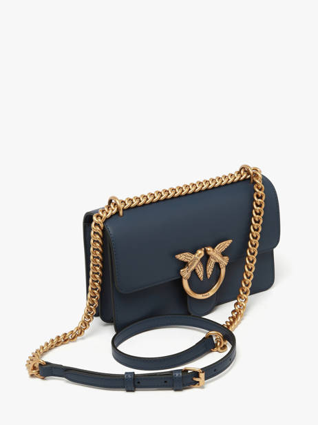Sac Bandoulière Love Bag Icon Cuir Pinko Bleu love bag icon A0F1 vue secondaire 2