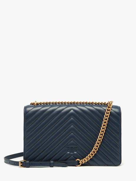 Sac Bandoulière Love Bag Quilt Cuir Pinko Bleu love bag quilt A0GK vue secondaire 4