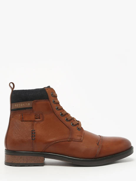 Boots En Cuir Redskins Marron men SPICY