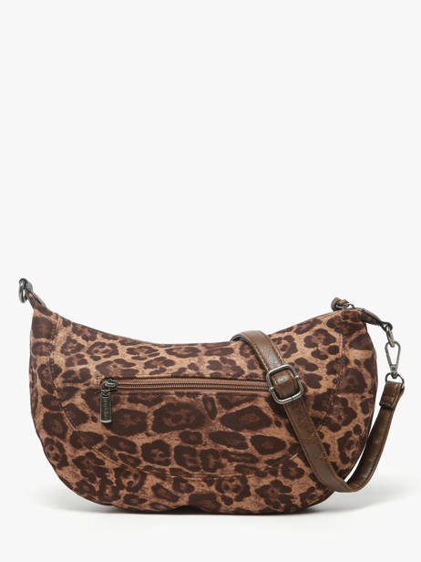 Sac Bandoulière Leopard Miniprix Marron leopard L vue secondaire 3