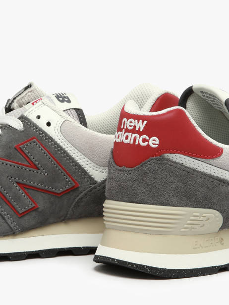 Sneakers 574 En Cuir New balance Gris boy U574QGY vue secondaire 2