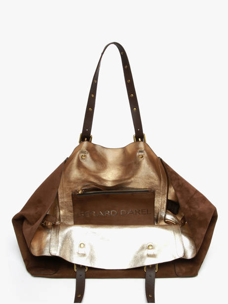 Sac Porté épaule Folk Light Cuir Gerard darel Marron folk light DCS45405 vue secondaire 4