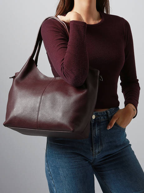 Sac Porté épaule Caviar Cuir Milano Rouge caviar CA25061 vue secondaire 1