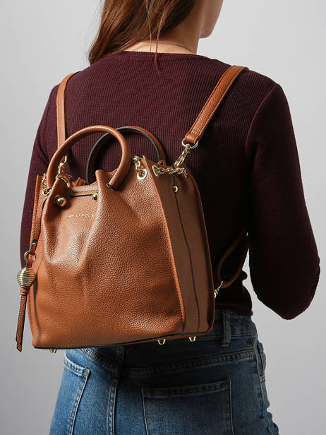 Sac à Dos Ted lapidus Marron gretel TLAU8932 vue secondaire 1