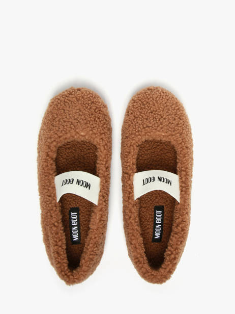 Ballerines En Cuir Moon boot Marron women D2400010 vue secondaire 3