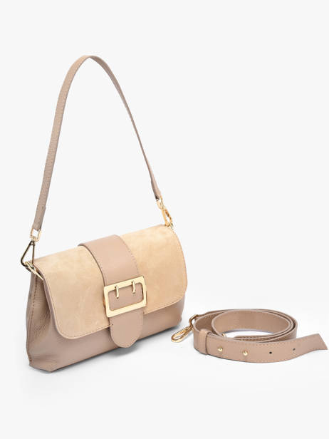 Sac Porté Main Velvet Caviar Cuir Milano Beige velvet caviar VC25114 vue secondaire 2