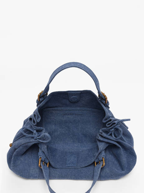Sac 24h Canvas Coton Gerard darel Bleu canvas D489 vue secondaire 3