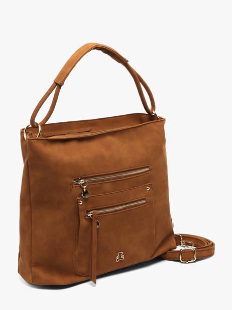 Sac Porté épaule Bride Lulu castagnette Marron bride D vue secondaire 2