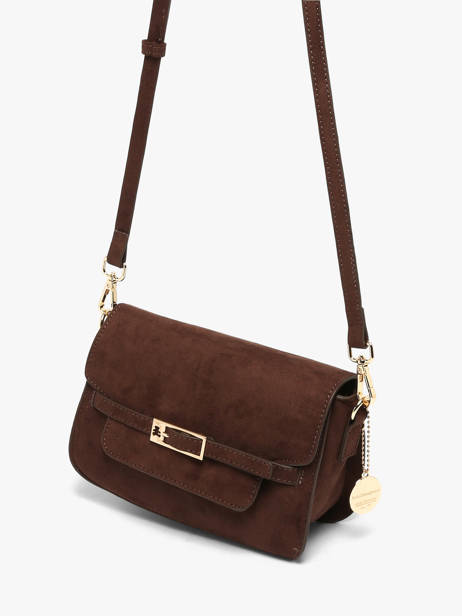 Sac Bandoulière Buckle Lulu castagnette Marron buckle D vue secondaire 2