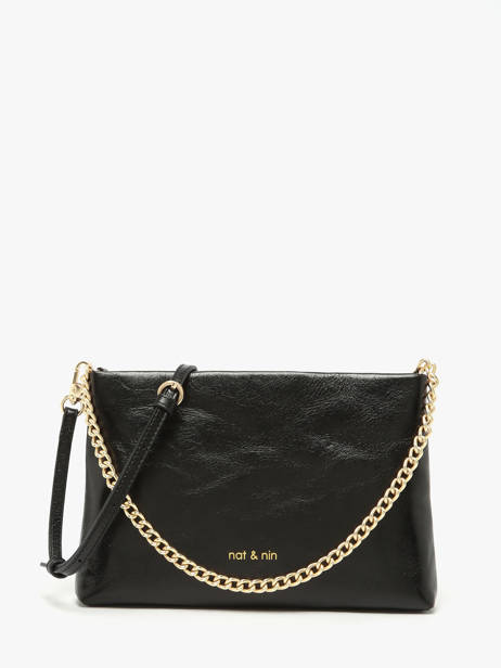 Sac Bandoulière Vintage Cuir Nat et nin Noir vintage MOLLY