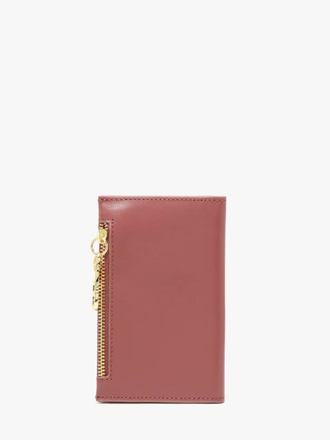 Porte-monnaie Vintage Cuir Nat et nin Rose vintage OSHI vue secondaire 2
