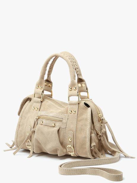 Sac Bandoulière Velvet Cuir Milano Beige velvet VE24093O vue secondaire 2