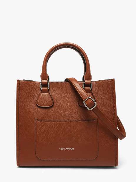 Sac Porté Main Clarence Ted lapidus Marron clarence AV51101 vue secondaire 4