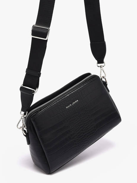 Sac Bandoulière South Africa Polyurethane David jones Noir south africa CM8312 vue secondaire 2