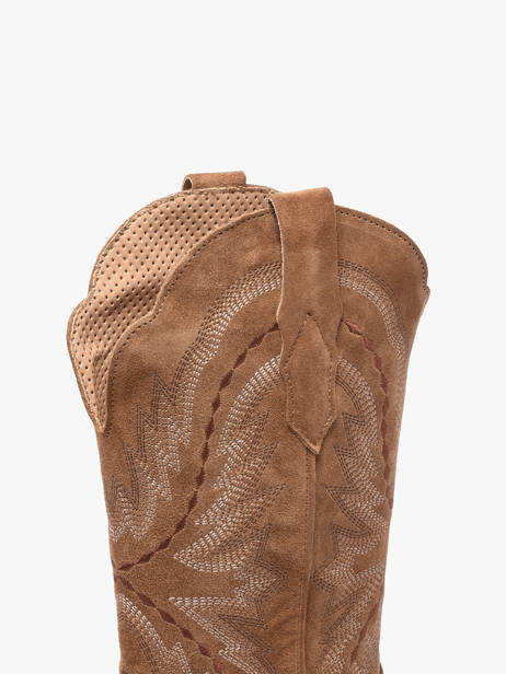 Santiags En Cuir Alpe Marron women 52171101 vue secondaire 3