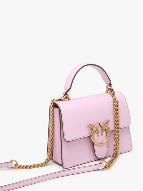 Sac Porté Main Love Bag Icon Cuir Pinko Rose love bag icon A0F1 vue secondaire 2