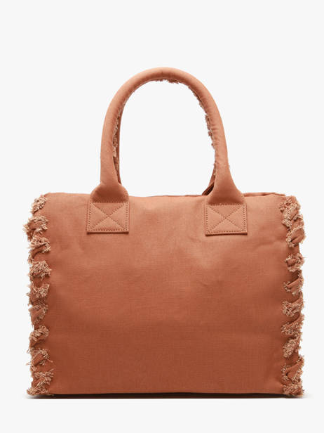 Sac Porté Main Logo Shopper Coton Pinko Marron logo shopper 6673A3A4 vue secondaire 5