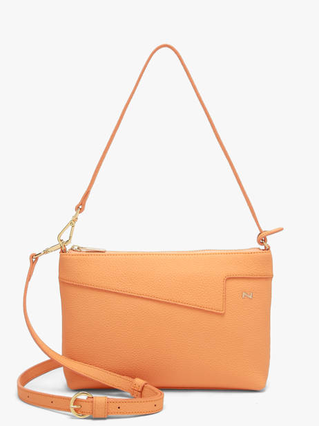 Sac Bandoulière Palma Cuir Nathan baume Orange nathan 27