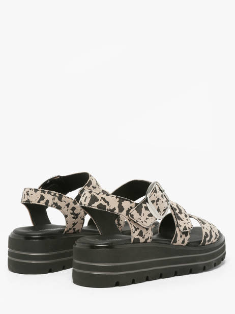 Sandales En Cuir Remonte Beige women 60 vue secondaire 2