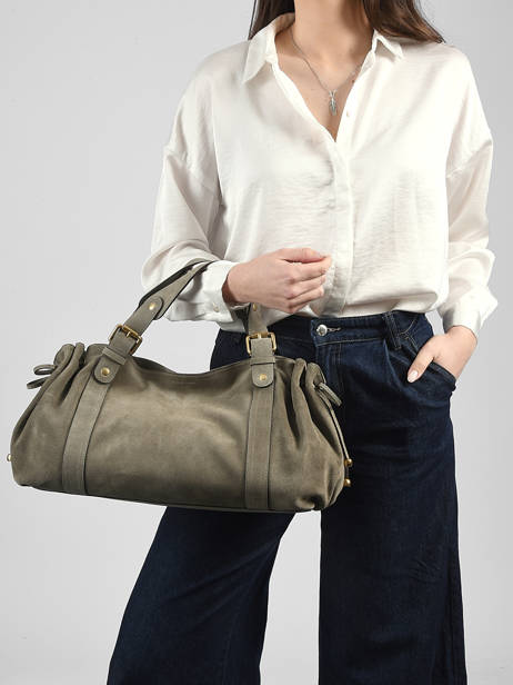 Sac 24h Folk Cuir Gerard darel Vert folk DDS01407 vue secondaire 1