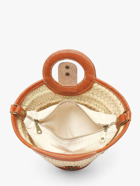 Sac Porté Main Estival Le voyage en panier Beige estival PM927 vue secondaire 3
