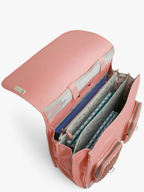 Cartable à Roulettes 3 Compartiments Vintage Fantasy Cameleon Rose vintage fantasy CR41 vue secondaire 4