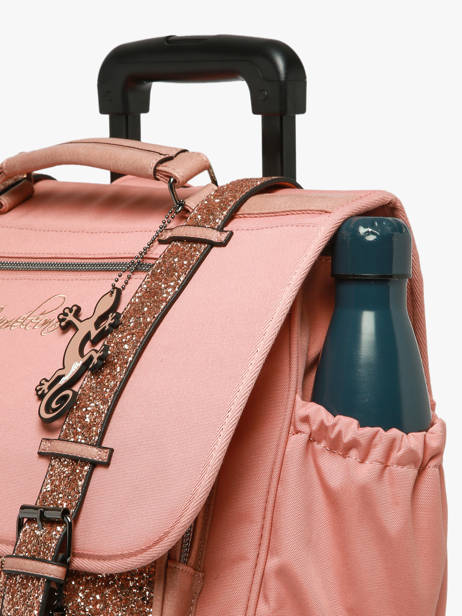 Cartable à Roulettes 3 Compartiments Vintage Fantasy Cameleon Rose vintage fantasy CR41 vue secondaire 7