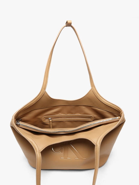 Sac Porté épaule Bold Calvin klein jeans Beige bold 4F3562G vue secondaire 3