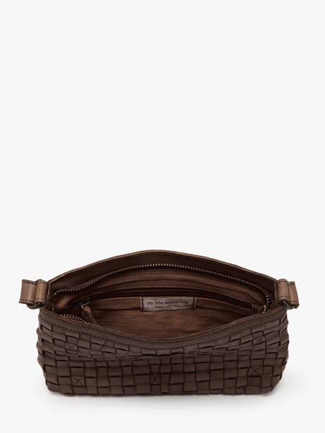 Sac Bandoulière Heritage Cuir Biba Marron heritage KA9 vue secondaire 3