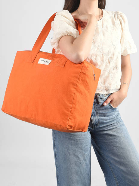Le Sac Porté épaule A4 Célestins Coton Recyclé Rivedroite Orange timeless CELESTIM vue secondaire 1