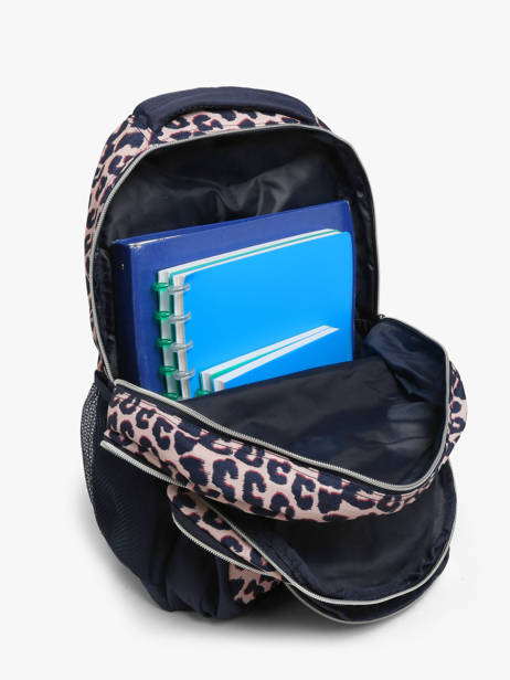 Sac à Dos 2 Compartiments Milky kiss Beige leopard luxe 1361 vue secondaire 3