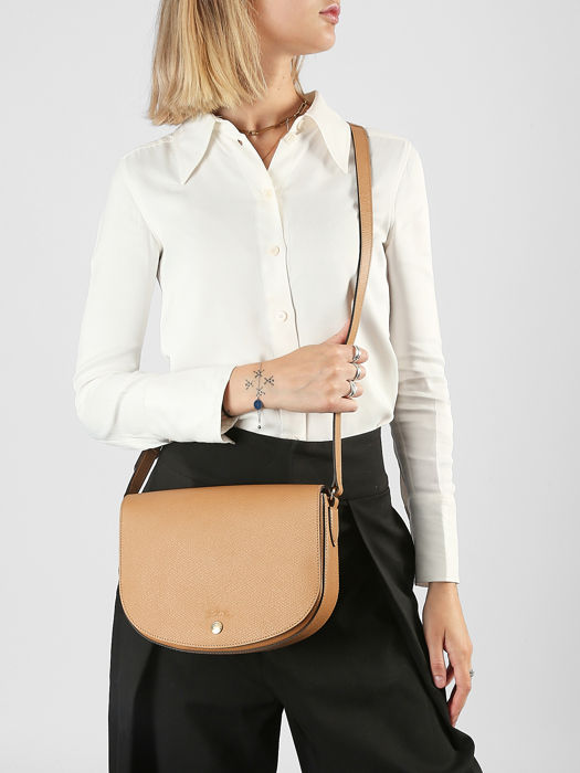Longchamp Epure Sacs porté travers Marron