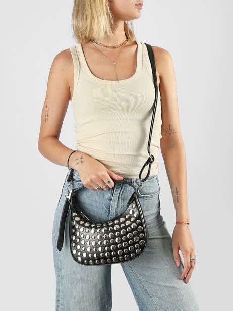 Sac Bandoulière Gloss Miniprix Noir gloss F9921 vue secondaire 1