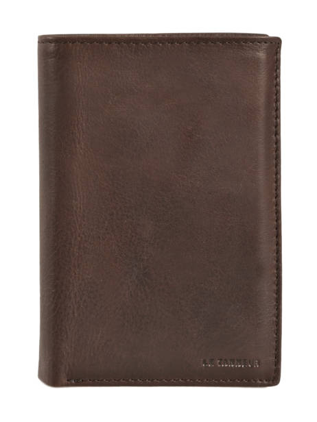 Portefeuille Cuir Le tanneur Marron gary TRA3342