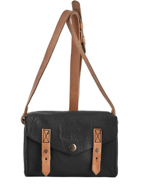 Sac Lemini Indispensable Cuir Paul marius Noir vintage MINI