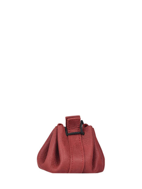 Porte-monnaie Etincelle Nubuck Cuir Etrier Rouge etincelle nubuck EETN655