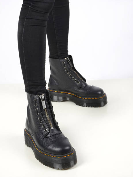 Bottines Sinclair En Cuir Dr martens Noir women 22564001 vue secondaire 2