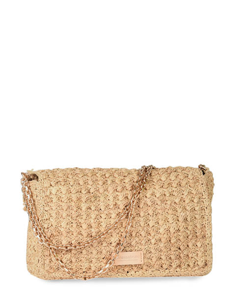 Large Raffia Moon Shoulder Bag Vanessa bruno Beige moon raphia 73V40737 other view 4