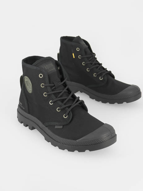 Bottines Pampa Hi Htg Palladium Noir unisex 77356001 vue secondaire 2